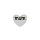 Pasador de Acero Inoxidable 304 Corazón "mum" 8x9mm/3.5mm(Ø2mm)