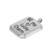 Ciondolo in Acciaio Inossidabile 304 "Charm" con Cuore 14x17 mm