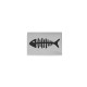 Passant Rectangle avec Poisson 12x8mm (Ø2mm) en Acier Inoxydable 304