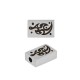 Entrepieza de Acero Inoxidable 304 con Símbolo Tribal 12 x 8 mm Ø 2 mm