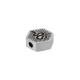 Stainless Steel 304 Slider Hexagon with Snake 11x9.8mm Ø2mm