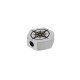 Slider Esagonale in Acciaio Inossidabile 304 con Bussola 11x9,8 mm Ø2 mm