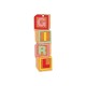 Pendentif en bois « Cubes » « Fille » 32 x 100 mm