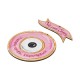 Wooden Pendant Evil Eye with Sign 140x150mm (Set)