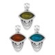 Ciondolo in Zama Smaltata 10X11 Mm/2 mm Ø2.2 mm