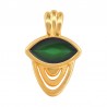 Placcato oro 24K/ 0,12 µm/ Verde trasparente