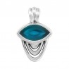 999° Silver Antique Plated/ 5µm/ Transparent Turquoise