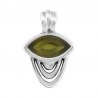 Placcato argento antico 999° / 5µm / Verde oliva trasparente