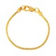 Bracelet Semi-Fini en Laiton avec Fermoir Mousqueton 180 Mm/2.7 mm