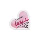Plexi Acrylic Deco Heart "I love you mum" 90x85mm/9mm
