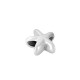 Zamak Slider Starfish 15x17mm Ø4.8mm