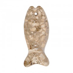 Pendentif Poisson en Céramique Émaillée 70 x 30 mm