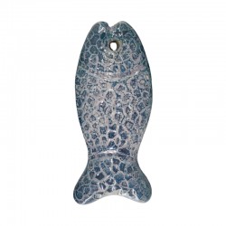 Colgante de Ceramica Esmaltada Pez 70x30/12mm