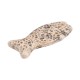 Ceramic Pendant Beige Fish 70x30mm