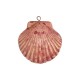 Ceramic Pendant Pink Shell 47x44mm