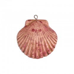 Ceramic Pendant Pink Shell 47x44mm
