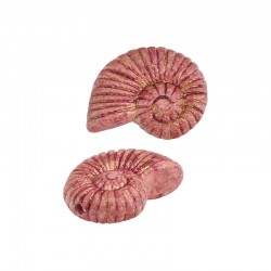 Ceramic Slider Pink Shell 33x42mm Ø2.8mm
