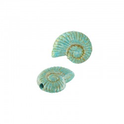 Coulisseau en Céramique Coquillage Veraman 22 x 8 mm Ø 2.2 mm
