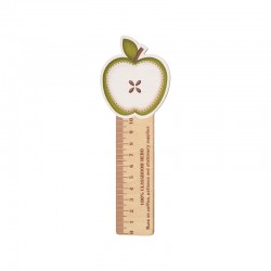 Règle en bois avec pomme 63 x 179 mm / 2 mm