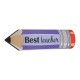 Wooden Deco Pencil "Best Teacher" 84x249mm/9mm Ø4mm