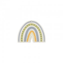 Ξύλινο Μοτίφ Ουράνιο Τόξο Γκρι 85x59mm/3mm Ø3mm