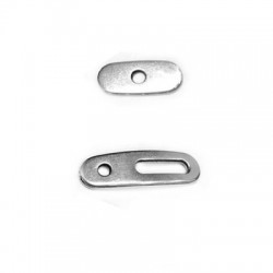 78412930 Cierre Aro Barrita de Metal Zamak 6,4x22mm y 5,4x13mm (Ø 1,8mm)