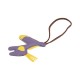PU Pendant Purple Pony with Heart110x95mm