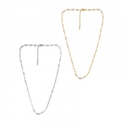 Collier à maillons en acier inoxydable 304. 45 cm