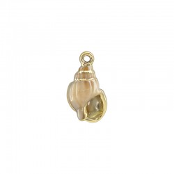 Acrylic UV Pendant Shell 4.5x25mm/12.8mm Ø1mm