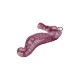 Pendentif en Céramique Émaillée Hippocampe Fuchsia 49 x 26 mm / 11 mm Ø 3.9 mm
