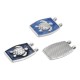 Enameled Zamak Charm Tag with Turtle 15x19mm/2.8mm Ø1.8mm