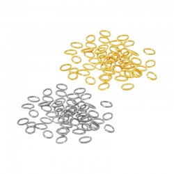 Anellino in Acciaio Inossidabile Ovale 4x3mm (spess.0.5mm)