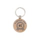 Keyring with Wooden Pendant "Best godmother" 39mm/7mm