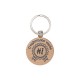 Porte-clés avec pendentif en bois « Meilleur parrain » 39 mm/7 mm