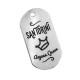 Brass Tag "SANTORINI Aegean Queen" 20x37mm Ø2.9mm