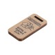 Wooden Tag "Dad my hero" 28x55mm/5mm