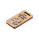 Etichetta in legno "Miglior Insegnante" Fiori e Libri 28x55mm/5mm