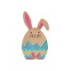 Wooden Deco Rabbit with Easter Egg 69x120mm