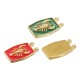 Enameled Zamak Charm Tag with Lobster 15x19mm/2.8mm Ø1.8mm