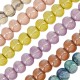 Enameled Ceramic Bead Round ~17mm Ø4mm