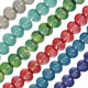 Enameled Ceramic Bead Round ~13mm Ø3mm