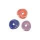Enameled Ceramic Disc Irregular ~20mm/4mm Ø3.5mm