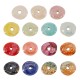 Enameled Ceramic Disc Irregular ~17mm/4mm Ø3.5mm