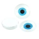Glass Cabochon Flatback Round with Evil Eye 12mm