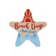 Wooden Deco Starfish "Beach Days" 120mm/20mm