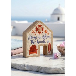 Casetta decorativa in legno "Beach" 95x81 mm/20 mm