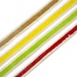 Κορδέλα Λινάτσα Επίπεδη 10mm (15μέτρα)