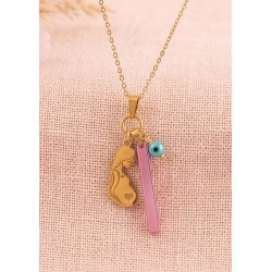 Breloque "Femme Enceinte & Cœur 11x25mm en Acier Inoxydable 304
