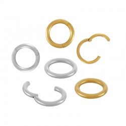 Anneau à Charnière 8.4-6.0mm/1.2mm En Acier Inoxydable 316L
