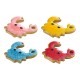 Enameled Stainless Steel 304 Charm Crab 11x9.5mm/2.3mm